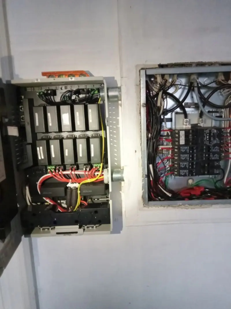 Electrical panel upgrade completed for Security Camera Wiring in Starkey